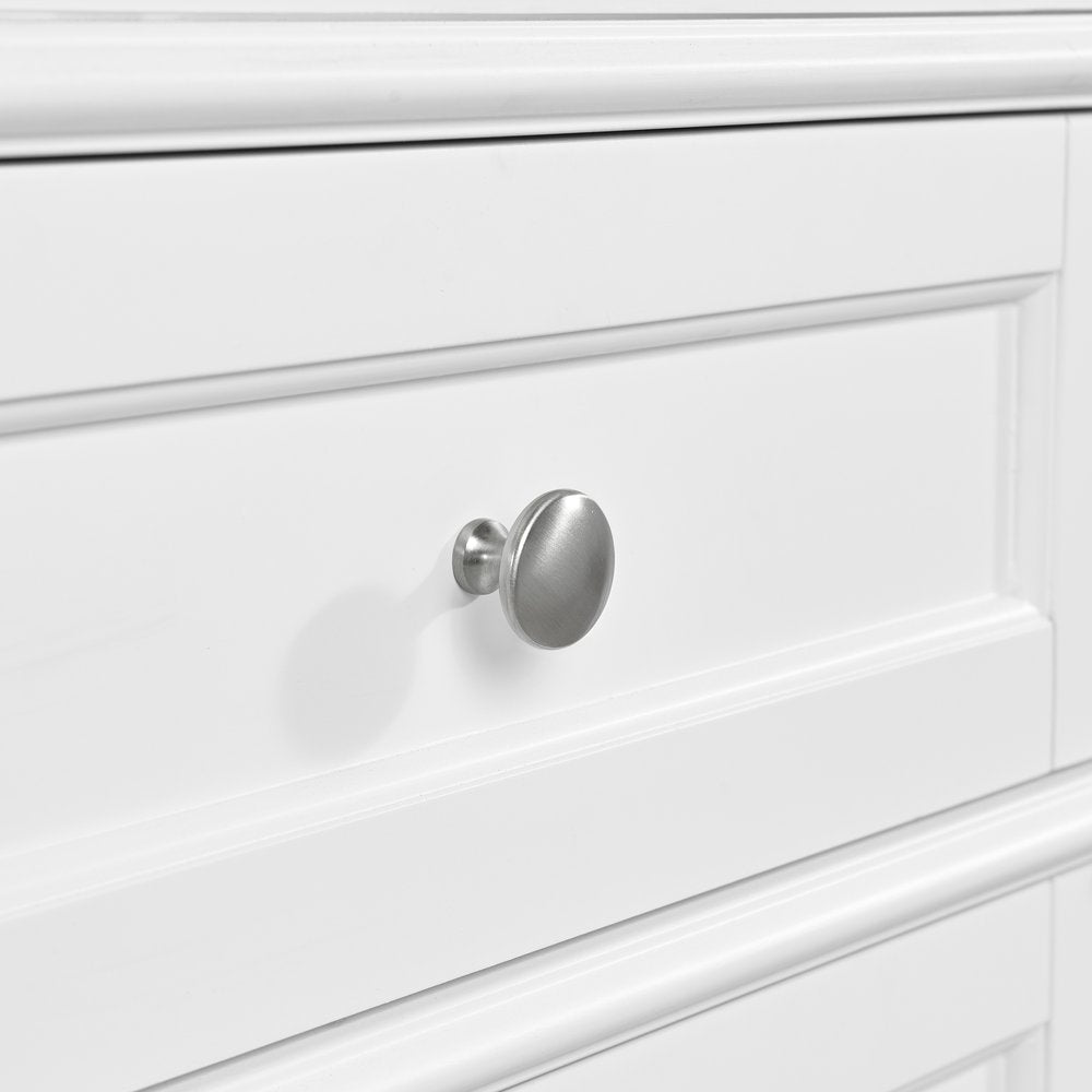 James Martin - Brittany Linen Cabinet, Bright White - 655-LC-BW view 10