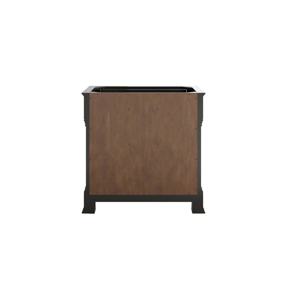James Martin - Brookfield 36" Single Vanity, Black Onyx w/3 CM Charcoal Soapstone Silestone Top - 547-V36-BKO-3CSP view 9
