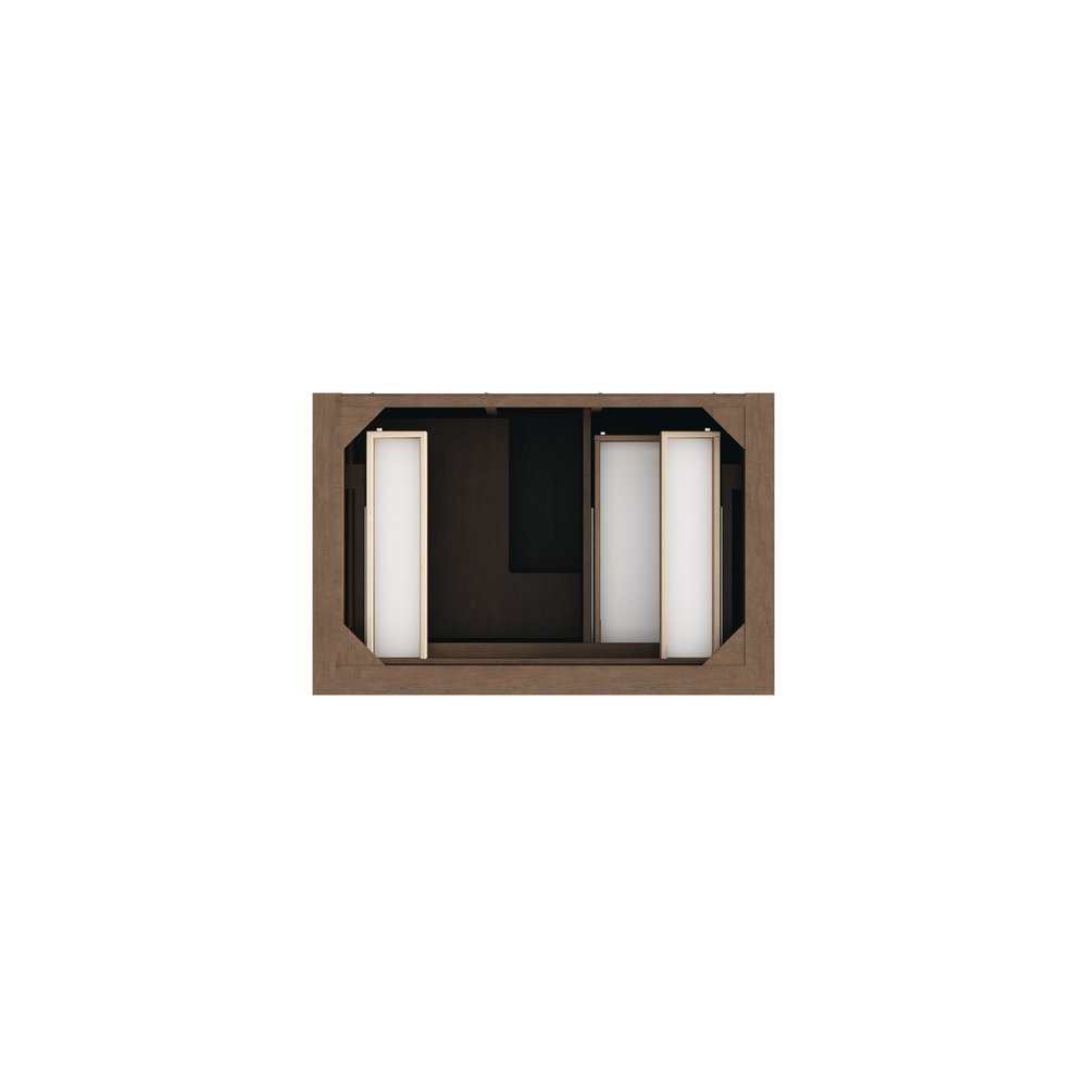 James Martin - Brookfield 36" Single Vanity, Pecan w/3 CM Eternal Jasmine Pearl Silestone Top - 547-V36-PCN-3EJP view 6