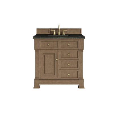 James Martin - Brookfield 36" Single Vanity, Pecan, w/ 3 CM Phantome Eclos Top - 547-V36-PCN-3PHT view 1
