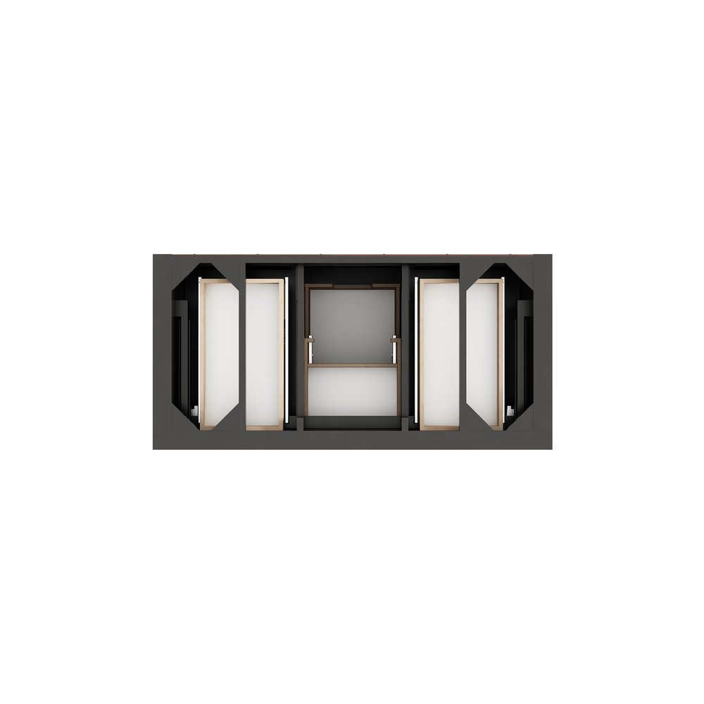 James Martin - Brookfield 48" Single Vanity, Black Onyx w/3 CM Carrara White Marble Top - 547-V48-BKO-3CAR view 6