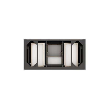 James Martin - Brookfield 48" Single Vanity, Black Onyx w/ 3 CM Lime Delight Silestone Top - 547-V48-BKO-3LDL view 6