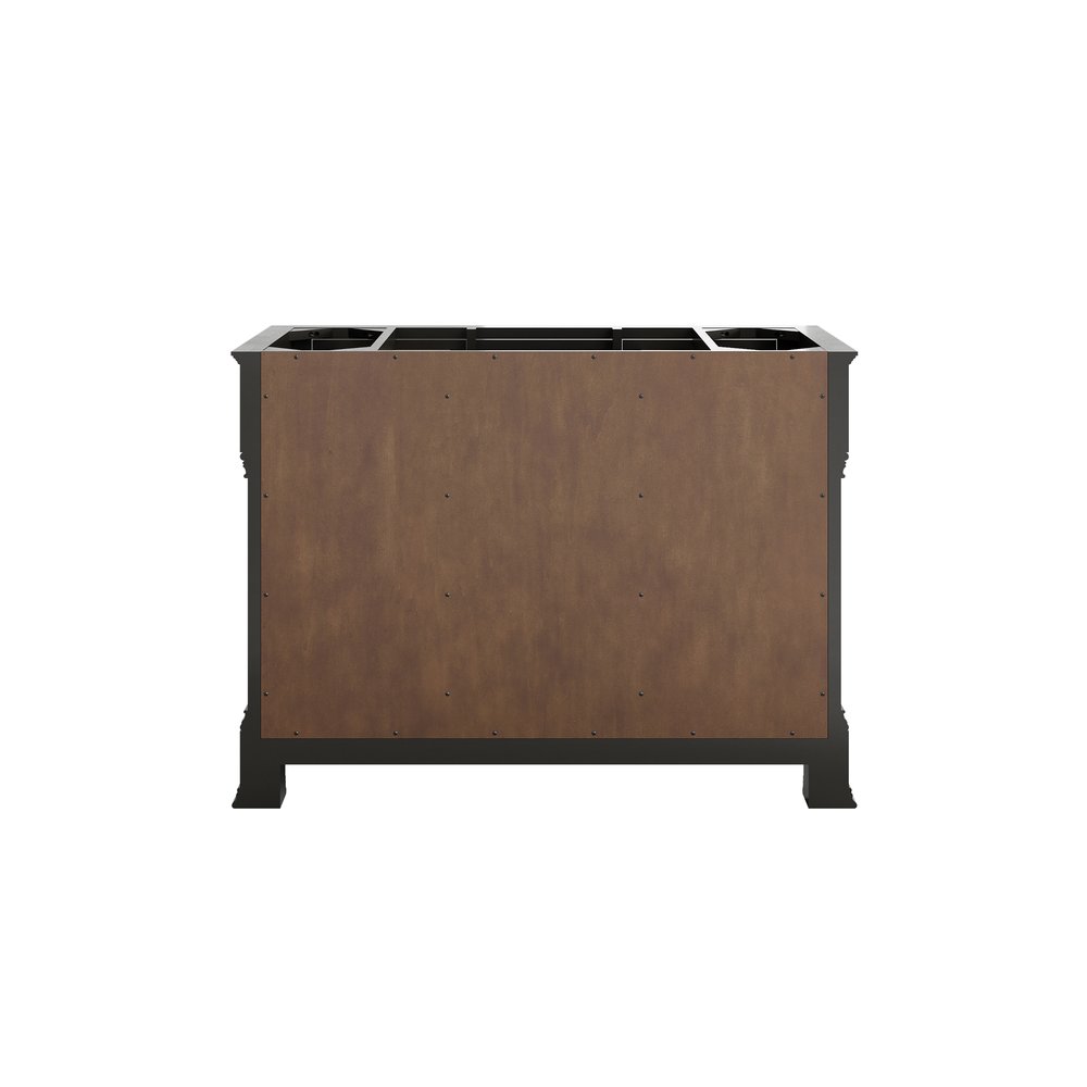 James Martin - Brookfield 48" Single Vanity, Black Onyx w/ 3 CM Victorian Silver Silestone Top - 547-V48-BKO-3VSL view 9