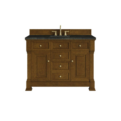 James Martin - Brookfield 48" Single Vanity, Honey Oak, w/ 3 CM Phantome Eclos Top - 547-V48-HNO-3PHT view 1
