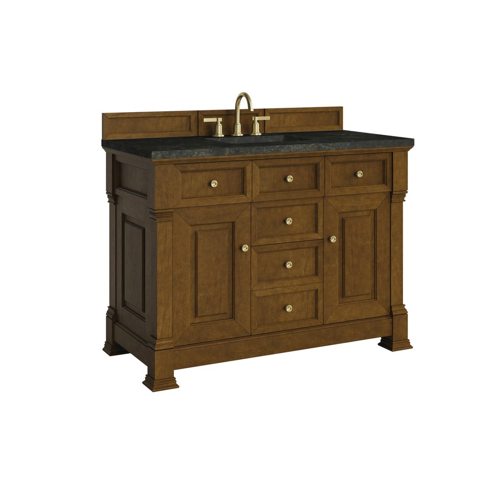 James Martin - Brookfield 48" Single Vanity, Honey Oak, w/ 3 CM Phantome Eclos Top - 547-V48-HNO-3PHT view 9