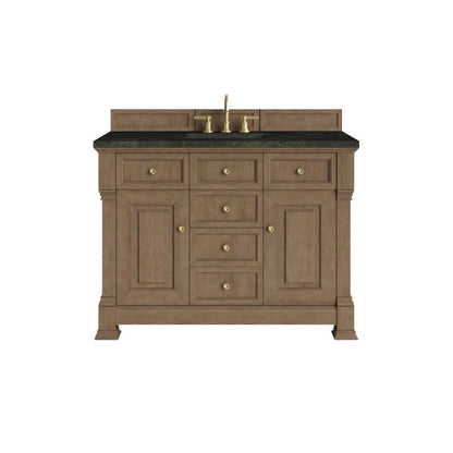 James Martin - Brookfield 48" Single Vanity, Pecan, w/ 3 CM Phantome Eclos Top - 547-V48-PCN-3PHT view 1