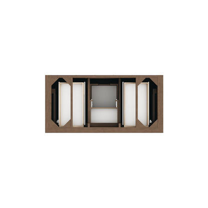 James Martin - Brookfield 48" Single Vanity, Pecan, w/ 3 CM Siberian Silestone Top - 547-V48-PCN-3SFR view 6