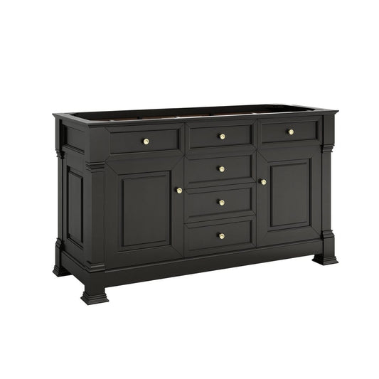 James Martin - Brookfield 60" Double Vanity, Black Onyx - 547-V60D-BKO view 1