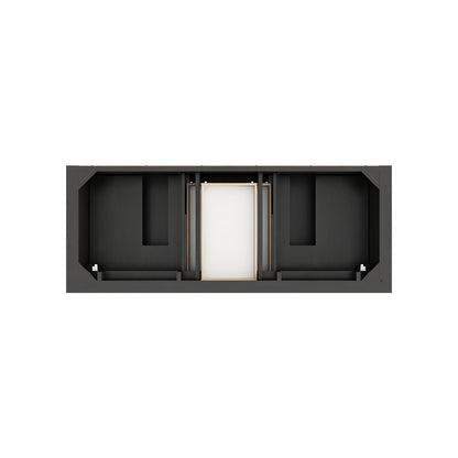 James Martin - Brookfield 60" Double Vanity, Black Onyx w/3 CM Charcoal Soapstone Silestone Top - 547-V60D-BKO-3CSP view 6
