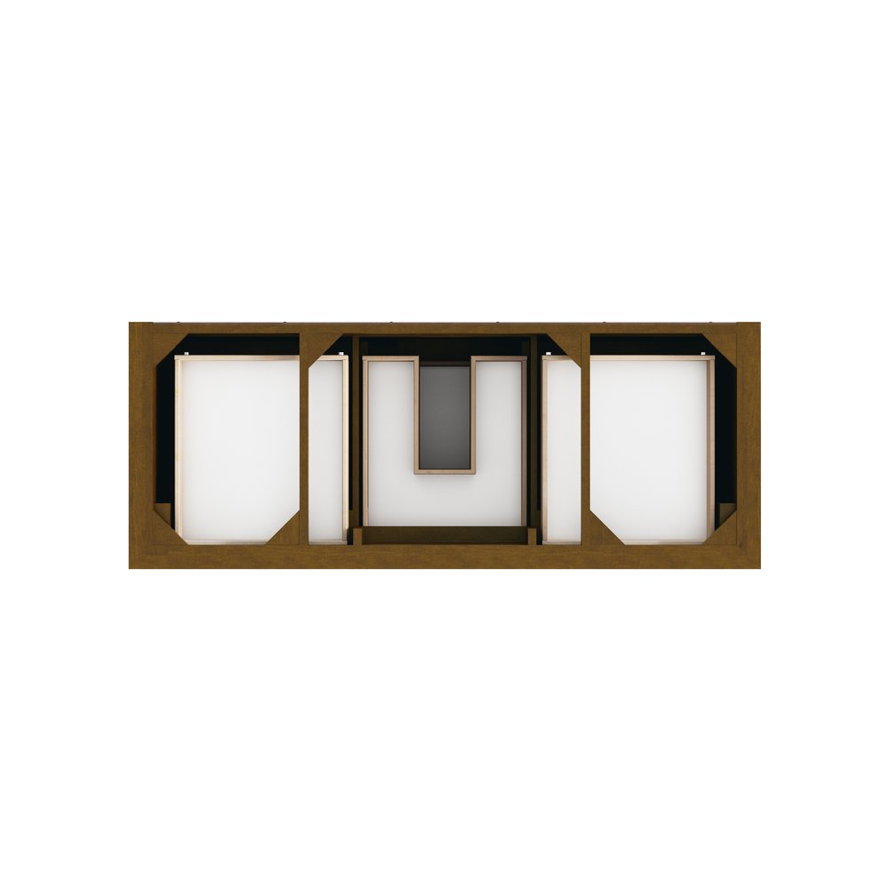 James Martin - Brookfield 60" Single Vanity, Honey Oak, w/ 3 CM Phantome Eclos Top - 547-V60S-HNO-3PHT view 6