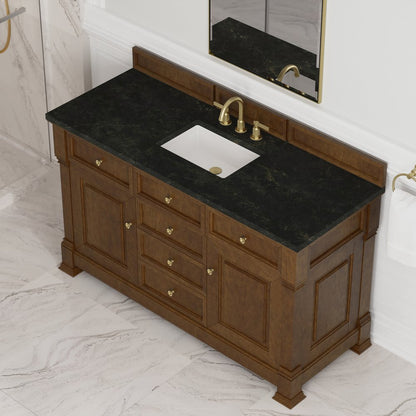 James Martin - Brookfield 60" Single Vanity, Honey Oak, w/ 3 CM Phantome Eclos Top - 547-V60S-HNO-3PHT view 7