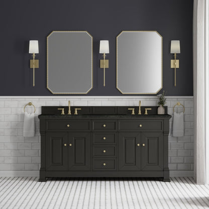 James Martin - Brookfield 72" Double Vanity, Black Onyx, w/ 3 CM Phantome Eclos Top - 547-V72-BKO-3PHT view 3
