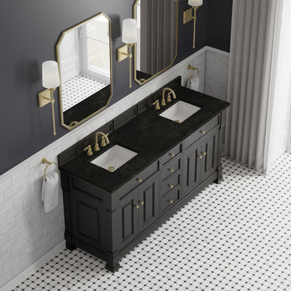 James Martin - Brookfield 72" Double Vanity, Black Onyx, w/ 3 CM Phantome Eclos Top - 547-V72-BKO-3PHT view 7