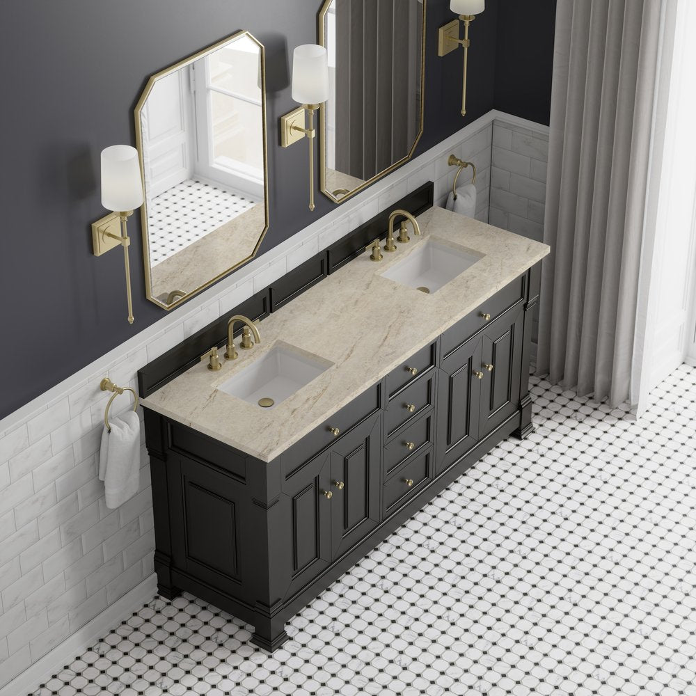 James Martin - Brookfield 72" Double Vanity, Black Onyx, w/ 3 CM Tajnar Eclos Top - 547-V72-BKO-3TJR view 7