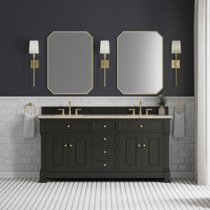 James Martin - Brookfield 72" Double Vanity, Black Onyx, w/ 3 CM Tajnar Eclos Top w/FreePower Wireless Charger - 547-V72-BKO-FTJR view 3