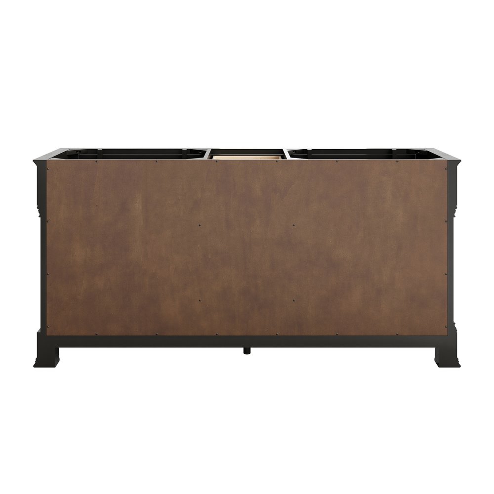 James Martin - Brookfield 72" Double Vanity, Black Onyx, w/ 3 CM White Zeus Silestone Top - 547-V72-BKO-3WZ view 9