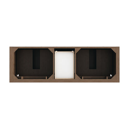 James Martin - Brookfield 72" Double Vanity, Pecan, w/ 3 CM Charcoal Soapstone Silestone Top - 547-V72-PCN-3CSP view 6