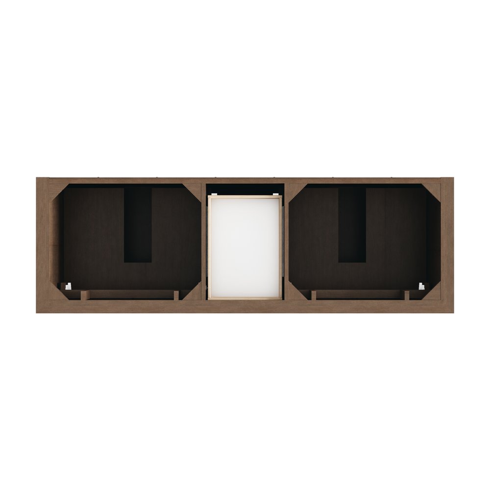 James Martin - Brookfield 72" Double Vanity, Pecan w/ 3 CM Parisien Bleu Silestone Top - 547-V72-PCN-3PBL view 6