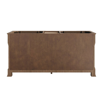 James Martin - Brookfield 72" Double Vanity, Pecan w/ 3 CM White Zeus Silestone Top - 547-V72-PCN-3WZ view 9