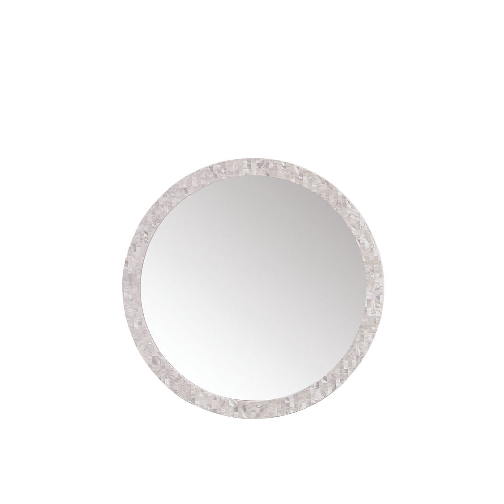 James Martin - Callie 30" Round Mirror, White Mother of Pearl - 725-MR30-MOP view 1