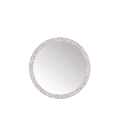 James Martin - Callie 30" Round Mirror, White Mother of Pearl - 725-MR30-MOP view 1