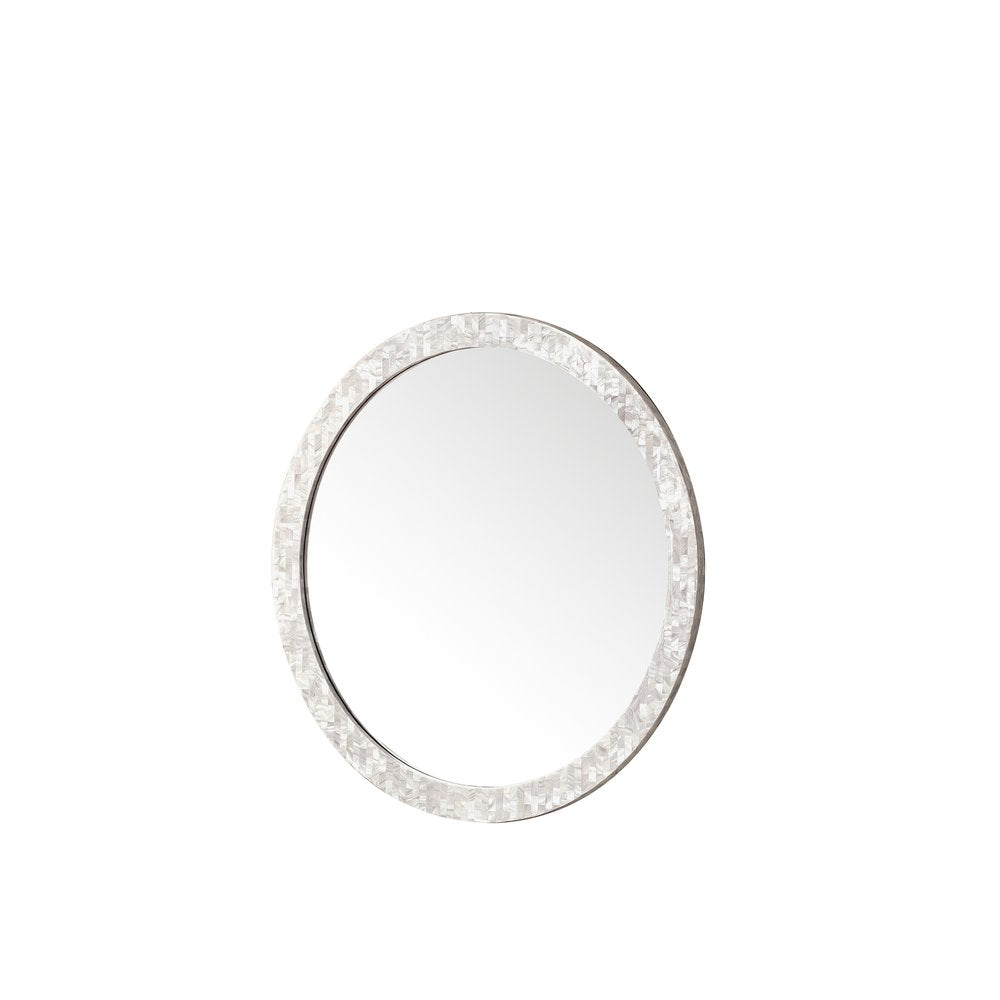 James Martin - Callie 30" Round Mirror, White Mother of Pearl - 725-MR30-MOP view 4