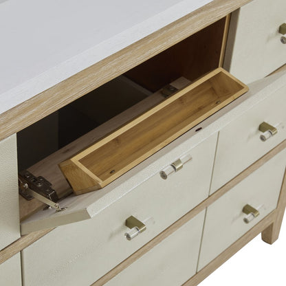 James Martin - Celeste 48" Single Vanity, Sunwashed Oak with Embossed Shagreen w/ 3 CM Parisien Bleu Silestone Top - D604-V48-SHG-3PBL view 14