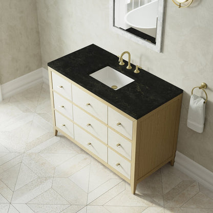 James Martin - Celeste 48" Single Vanity, Sunwashed Oak with Embossed Shagreen, w/ 3 CM Phantome Eclos Top - D604-V48-SHG-3PHT view 7