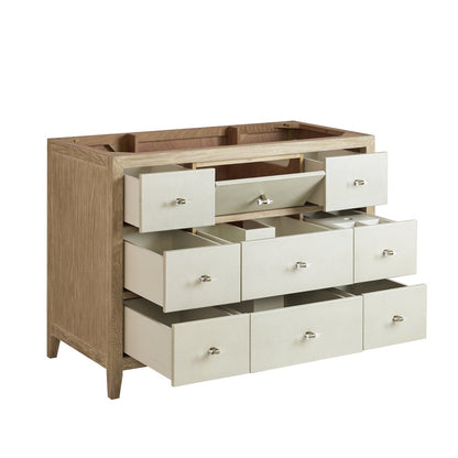 James Martin - Celeste 48" Single Vanity, Sunwashed Oak with Embossed Shagreen, w/ 3 CM Phantome Eclos Top - D604-V48-SHG-3PHT view 9
