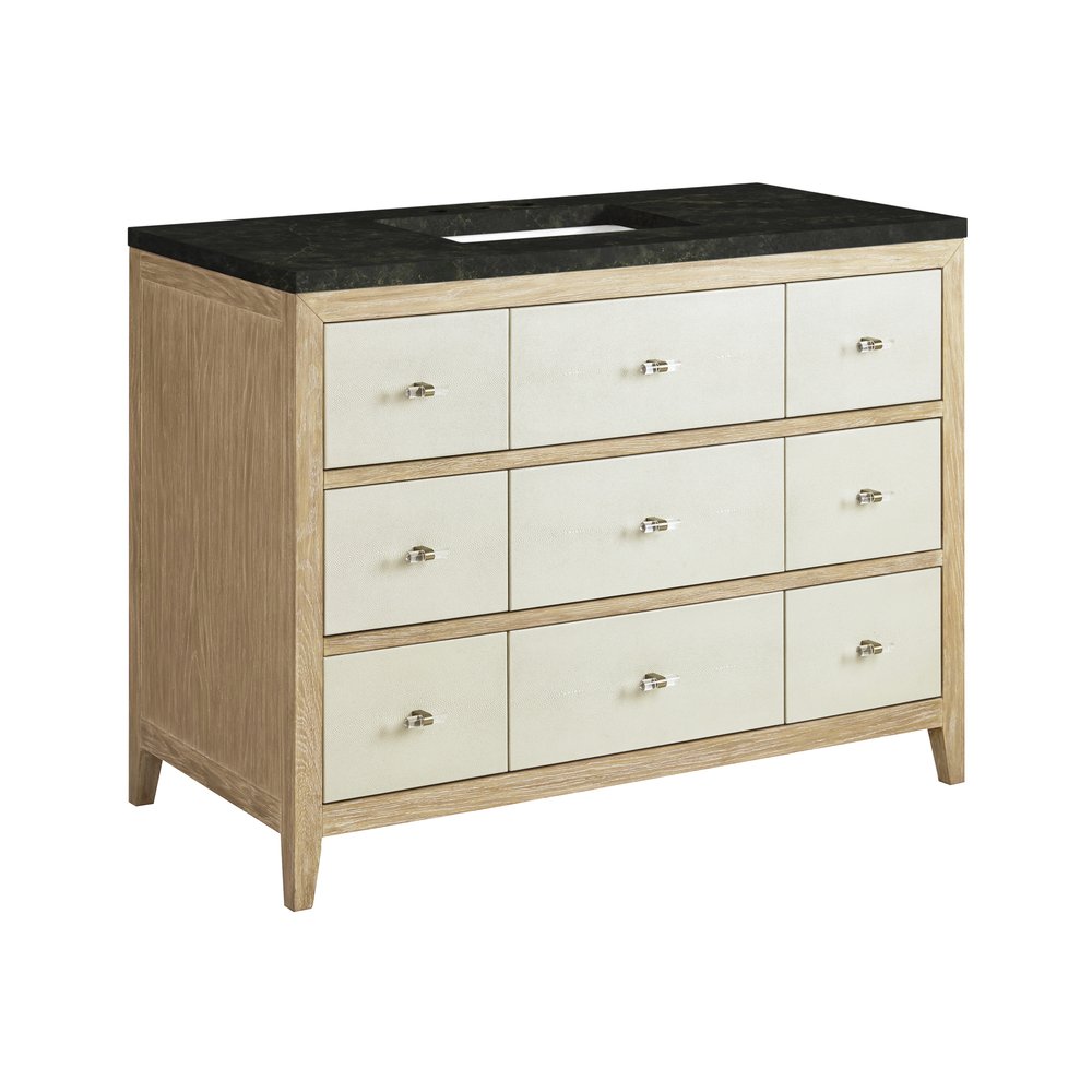 James Martin - Celeste 48" Single Vanity, Sunwashed Oak with Embossed Shagreen, w/ 3 CM Phantome Eclos Top - D604-V48-SHG-3PHT view 11