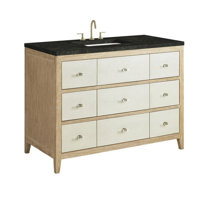 James Martin - Celeste 48" Single Vanity, Sunwashed Oak with Embossed Shagreen, w/ 3 CM Phantome Eclos Top - D604-V48-SHG-3PHT view 12