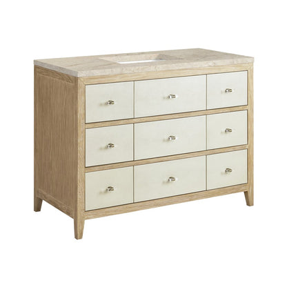 James Martin - Celeste 48" Single Vanity, Sunwashed Oak with Embossed Shagreen, w/ 3 CM Tajnar Eclos Top - D604-V48-SHG-3TJR view 11