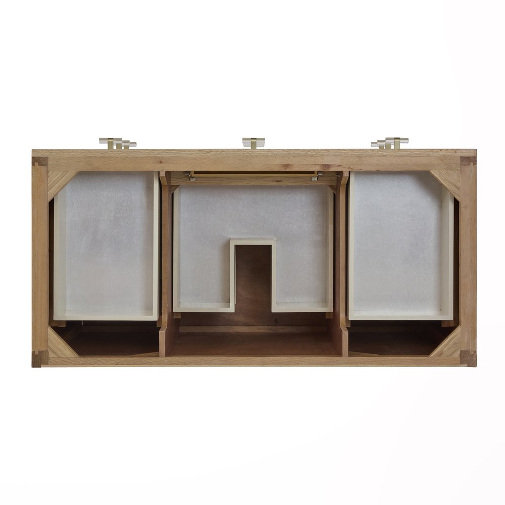 James Martin - Celeste 48" Single Vanity, Sunwashed Oak with Embossed Shagreen w/ 3 CM White Zeus Silestone Top - D604-V48-SHG-3WZ view 6