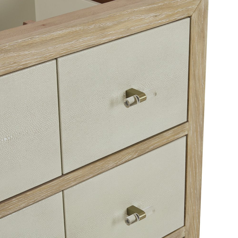 James Martin - Celeste 48" Single Vanity, Sunwashed Oak with Embossed Shagreen w/ 3 CM White Zeus Silestone Top - D604-V48-SHG-3WZ view 13