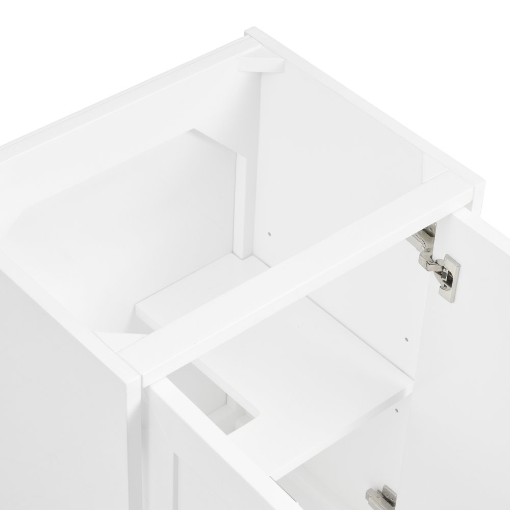 James Martin - Chianti 20" Single Cabinet, Glossy White - 533-V20-GW view 7