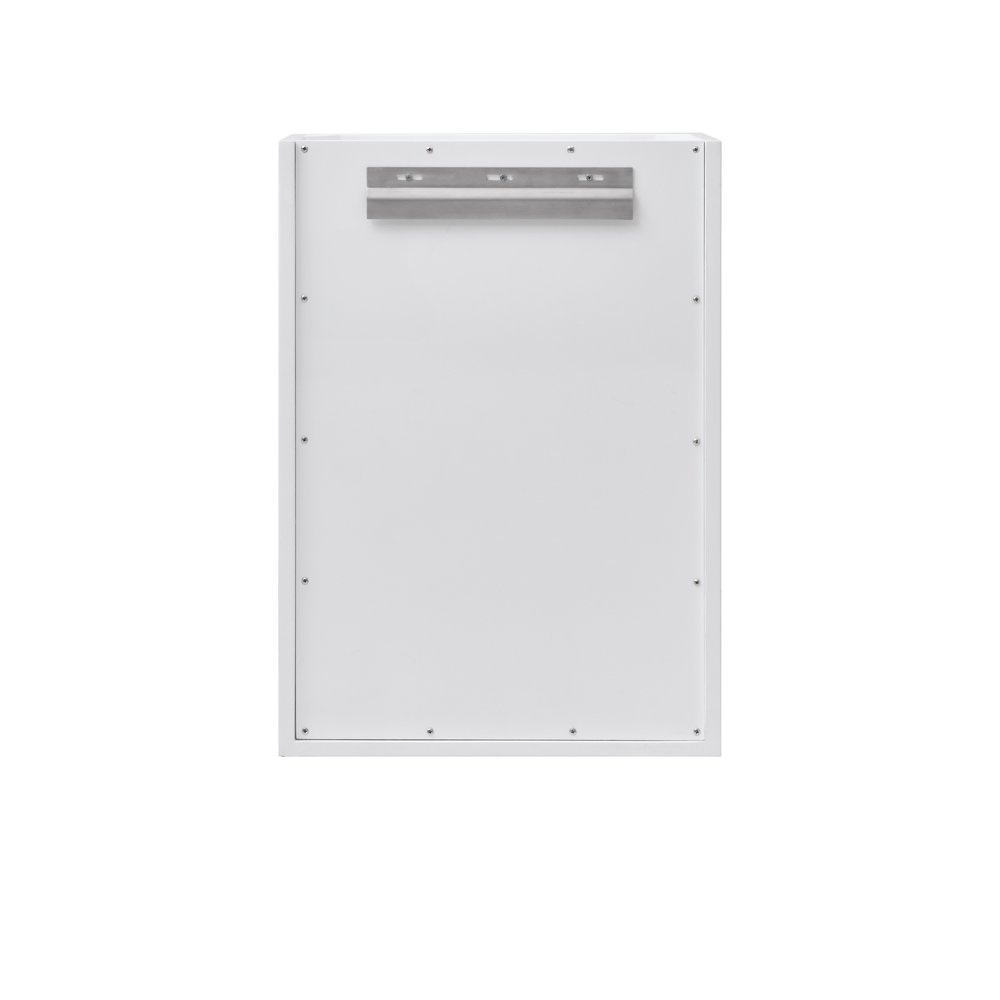 James Martin - Chianti 20" Single Cabinet, Glossy White, Brushed Nickel - 533-V20-GW-BNK view 7