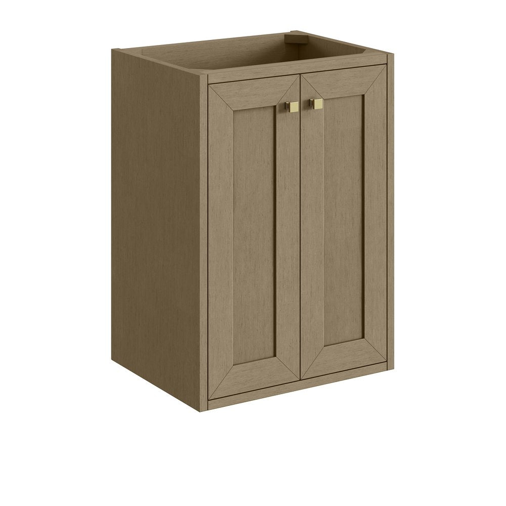 James Martin - Chianti 20" Single Cabinet, Walnut Whisper, Champagne Brass - 533-V20-WLW-CB view 2