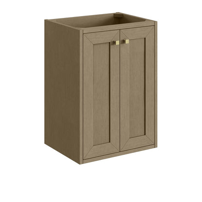James Martin - Chianti 20" Single Cabinet, Walnut Whisper, Champagne Brass - 533-V20-WLW-CB view 2