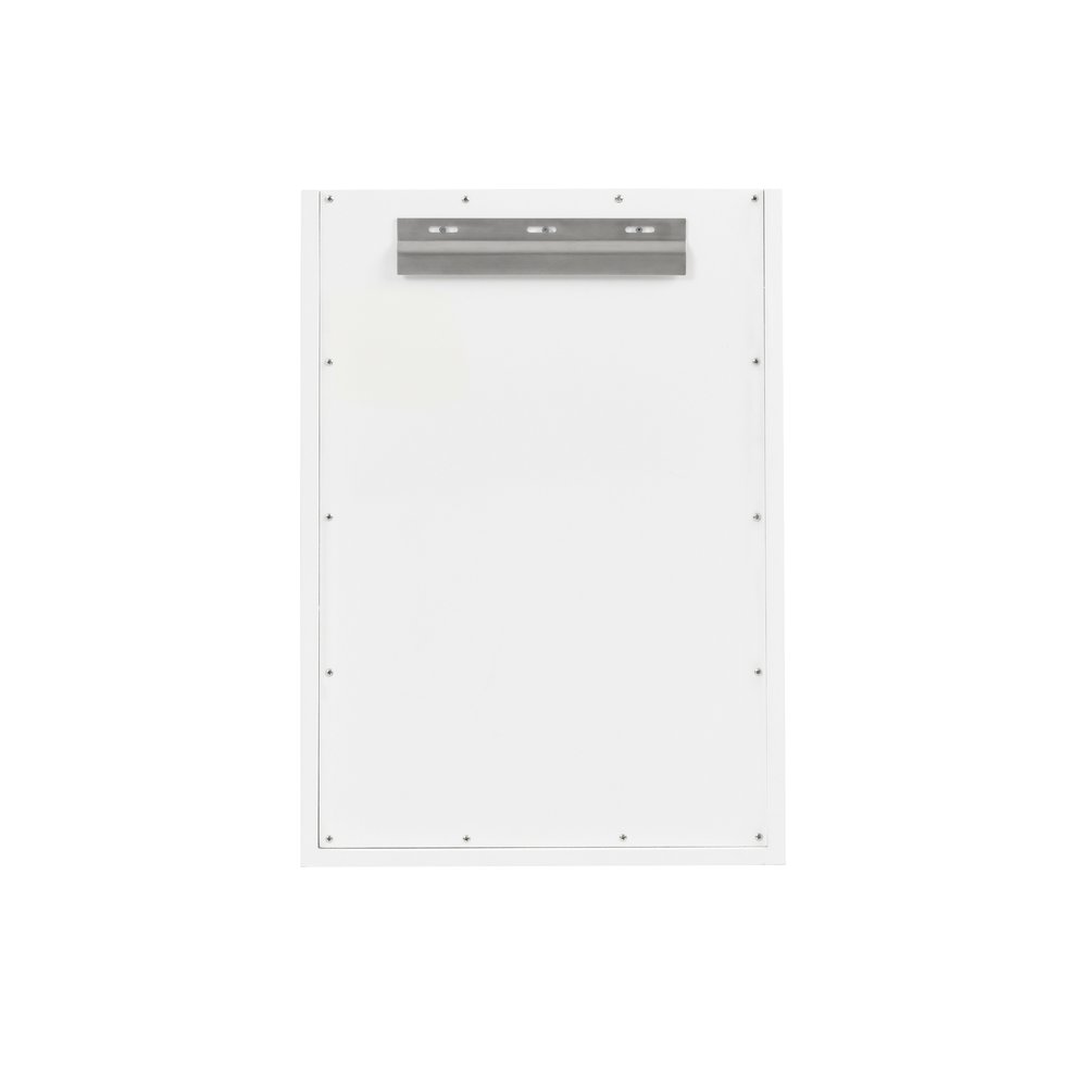 James Martin - Chianti 20" Single Vanity, Glossy White, Matte Black, w/ White Glossy Composite Stone Top - 533V20GWMBKWG view 19