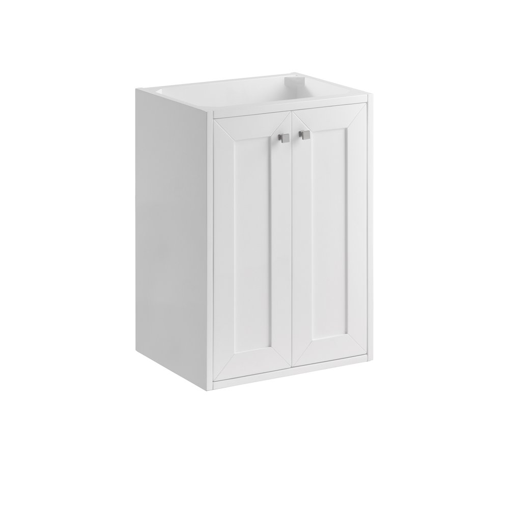 James Martin - Chianti 20" Single Vanity, Glossy White w/ White Glossy Composite Stone Top - 533V20GWWG view 3