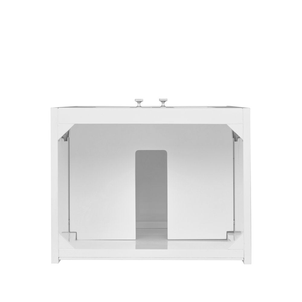 James Martin - Chianti 20" Single Vanity, Glossy White w/ White Glossy Composite Stone Top - 533V20GWWG view 7