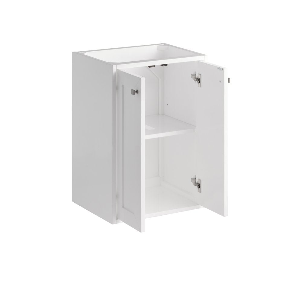James Martin - Chianti 20" Single Vanity, Glossy White w/ White Glossy Composite Stone Top - 533V20GWWG view 9