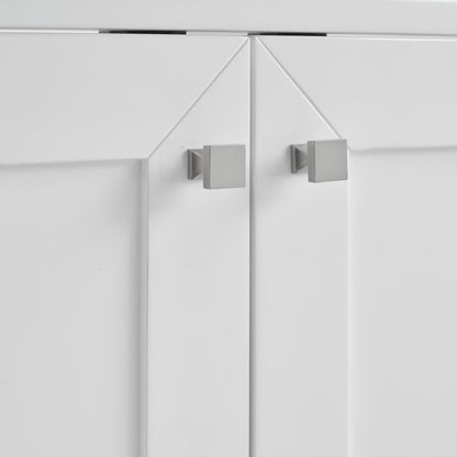 James Martin - Chianti 20" Single Vanity, Glossy White w/ White Glossy Composite Stone Top - 533V20GWWG view 11