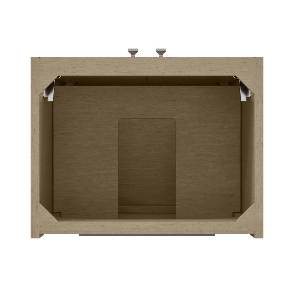 James Martin - Chianti 20" Single Vanity, Walnut Whisper, Brushed Nickel, w/ White Glossy Composite Stone Top - 533V20WLWBNKWG view 12