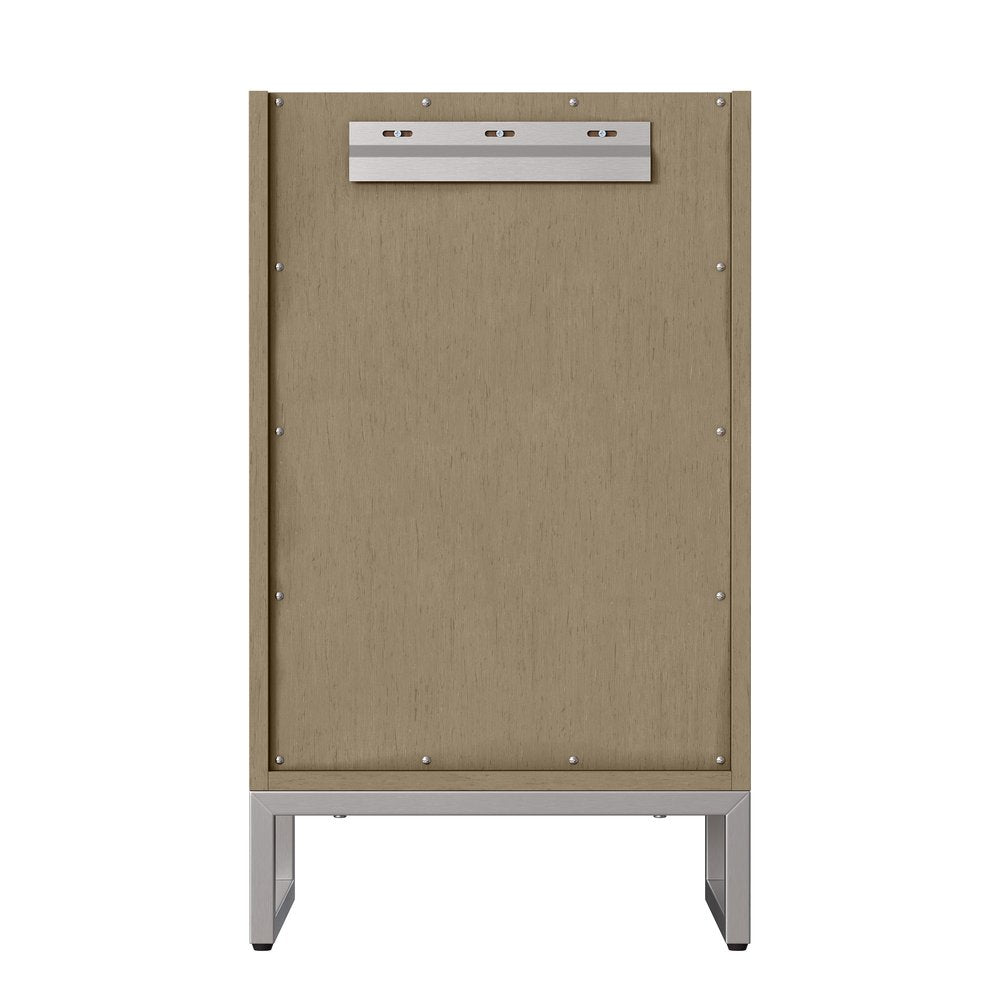 James Martin - Chianti 20" Single Vanity, Walnut Whisper w/ White Glossy Composite Stone Top - 533V20WLWLWG view 12