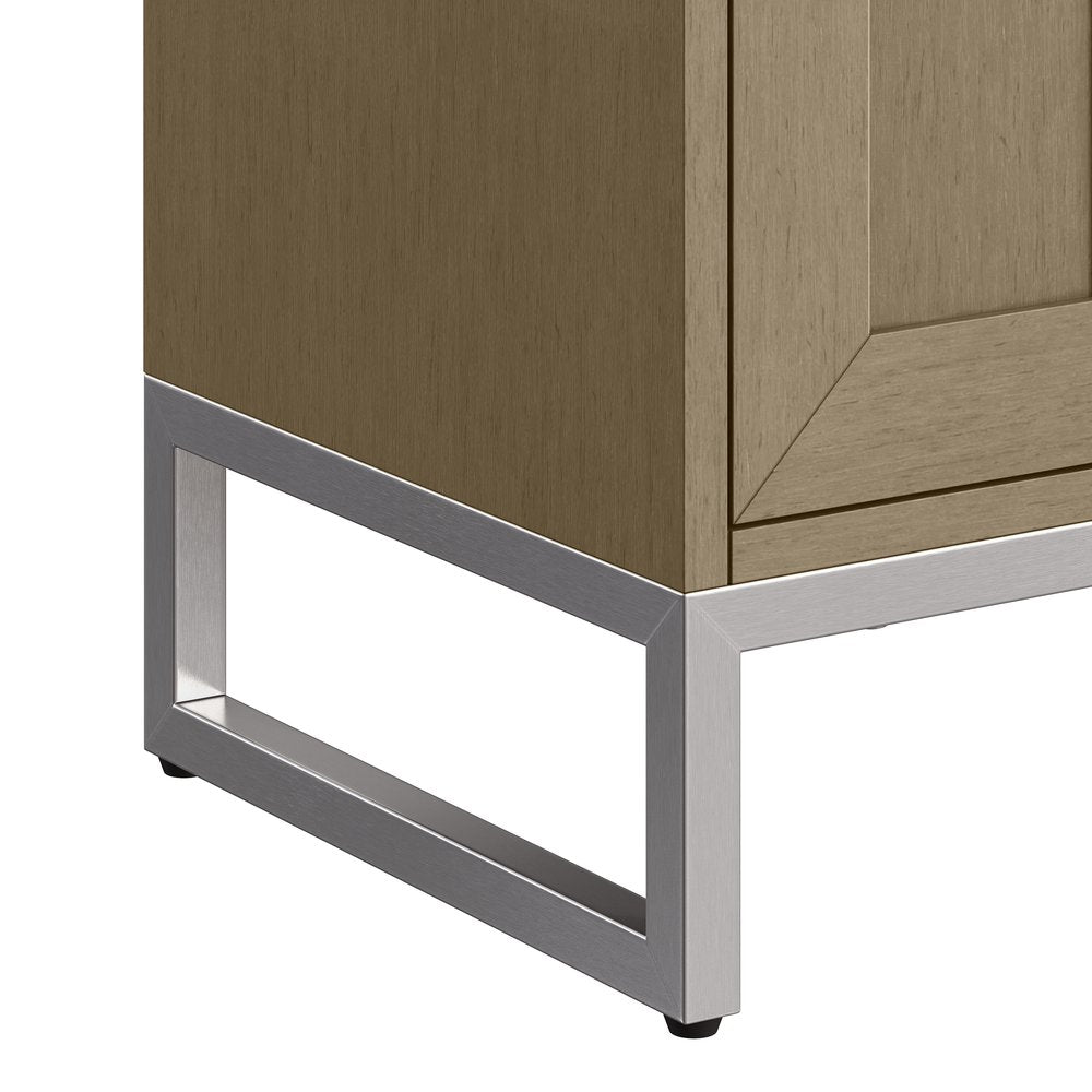 James Martin - Chianti 20" Single Vanity, Walnut Whisper w/ White Glossy Composite Stone Top - 533V20WLWLWG view 16