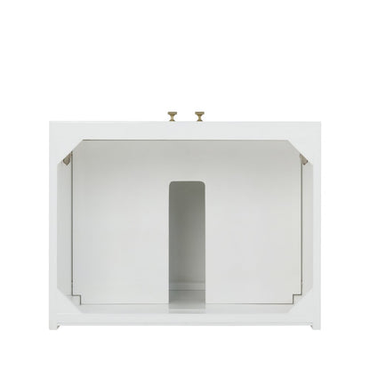James Martin - Chianti 24" Single Cabinet, Glossy White, Champagne Brass - 533-V24-GW-CB view 3