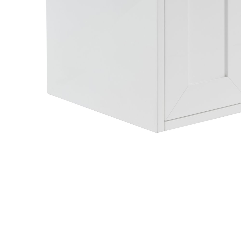 James Martin - Chianti 24" Single Cabinet, Glossy White, Champagne Brass - 533-V24-GW-CB view 10