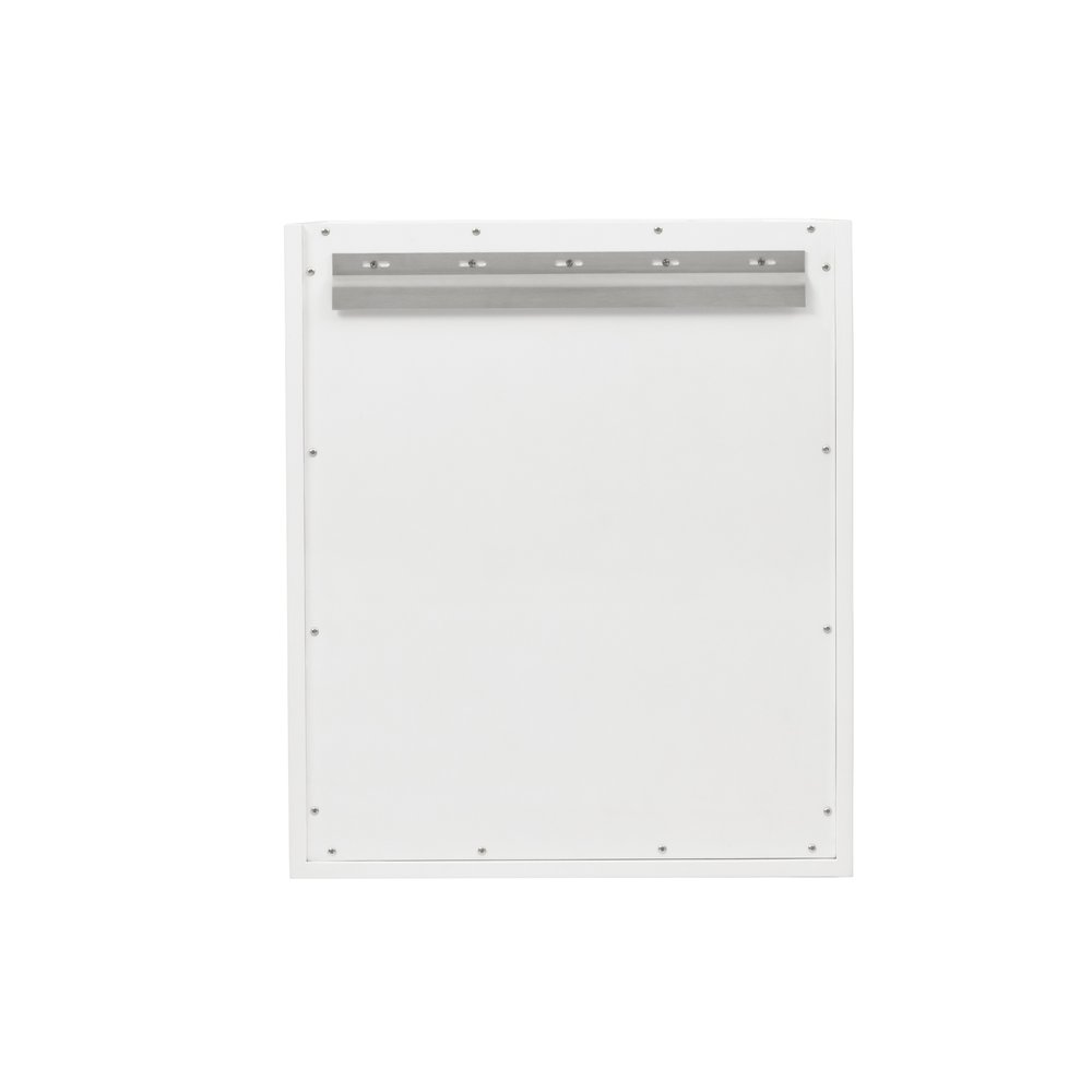 James Martin - Chianti 24" Single Cabinet, Glossy White, Matte Black - 533-V24-GW-MBK view 7