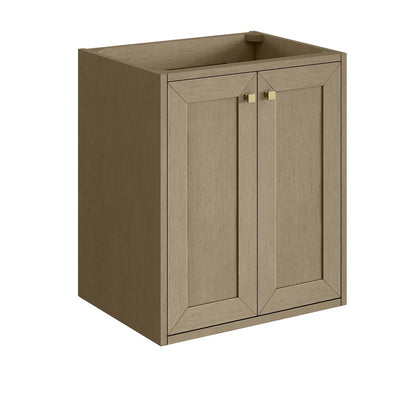 James Martin - Chianti 24" Single Cabinet, Walnut Whisper, Champagne Brass - 533-V24-WLW-CB view 2
